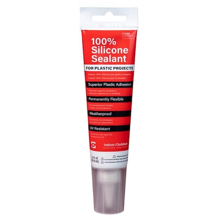 Polymershapes Polymershapes Clear Silicone Adhesive Sealant 2.8 oz GE28